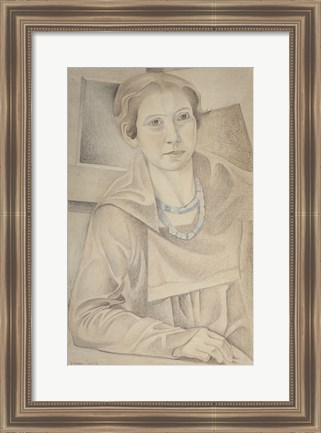 Framed Portrait of Madame Lipchitz, 1918 Print