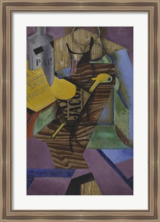 Framed Still Life with Book (Saint Matorel), December 1913 Print