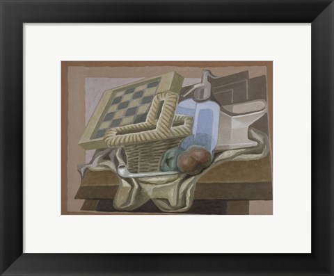 Framed Basket and Siphon, 1925 Print