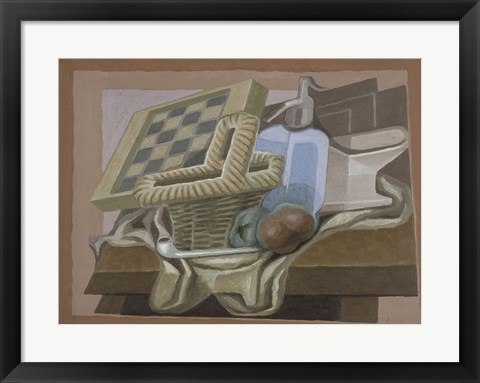 Framed Basket and Siphon, 1925 Print