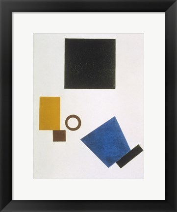 Framed Suprematism: Self-Portrait in Two Dimensions, 1915 Print