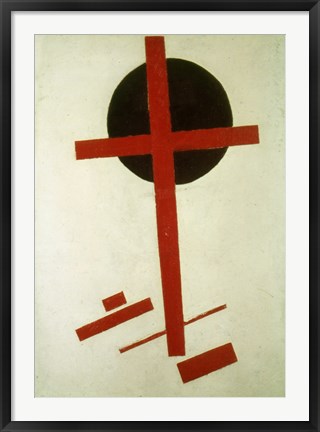 Framed Red Cross on Black Circle, 1920-27 Print