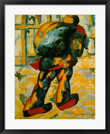 Framed Man with a Sack, 1911 Print