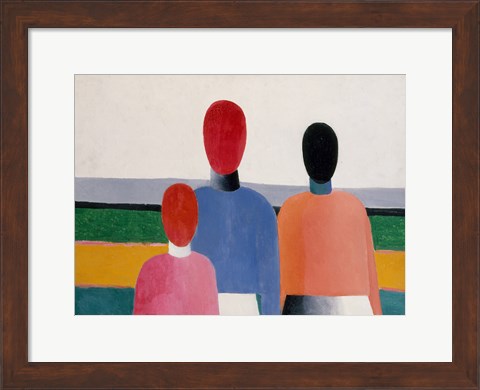 Framed Three Female Figures, c. 1928 Print