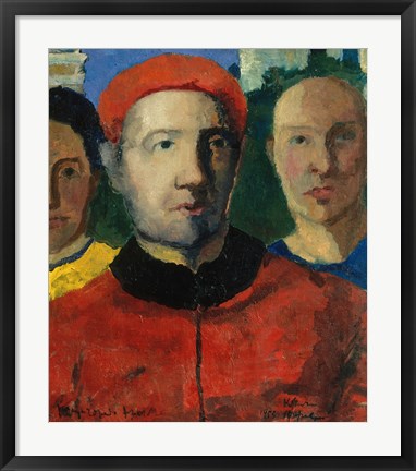 Framed Triple portrait, 1933 Print