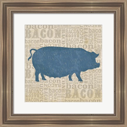 Framed Farm Animals III Print