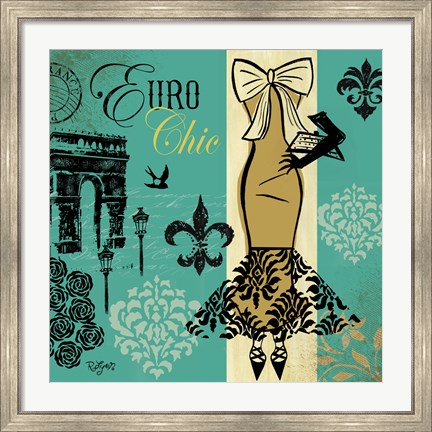 Framed Euro Chic II Print