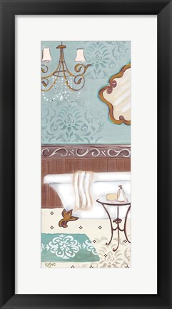 Framed Fancy Bath Panel II Print