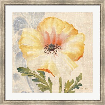 Framed Watercolor Poppies II Print