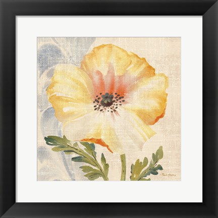 Framed Watercolor Poppies II Print