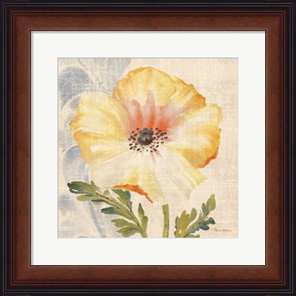 Framed Watercolor Poppies II Print