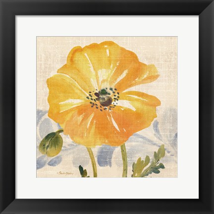 Framed Watercolor Poppies VI Print