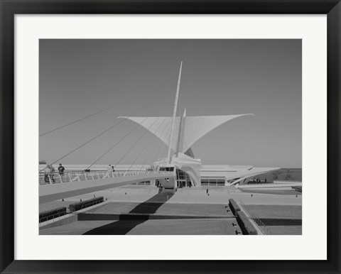 Framed Milwaukee Art Museum, Quadracci Pavilion, 700 North Art Museum Drive, Milwaukee, Milwaukee County, WI Print