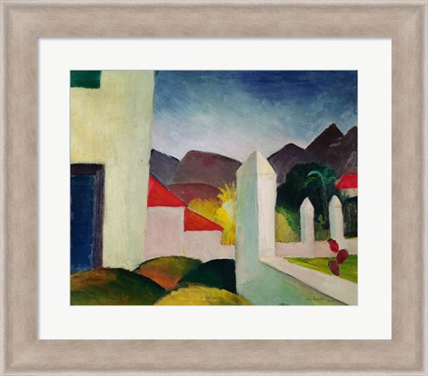 Framed Tunisian Landscape Print