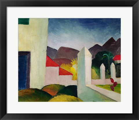 Framed Tunisian Landscape Print