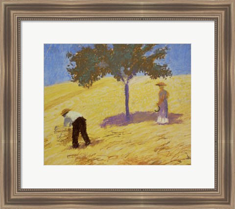 Framed Baum Im Kornfeld - Tree In A Rye-Field, 1907 Print