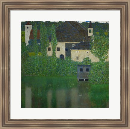 Framed Unterach Manor On The Attersee Lake In Austria,  1915-1916 Print