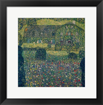 Framed Country House on Attersee Lake, Upper Austria, 1914 Print