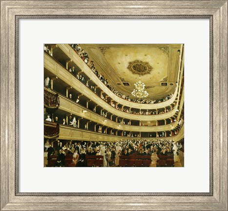 Framed Auditorium In The &quot;&quot;Altes Burgtheater&quot;&quot;, 1888 Print