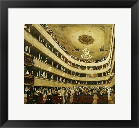 Framed Auditorium In The &quot;&quot;Altes Burgtheater&quot;&quot;, 1888 Print