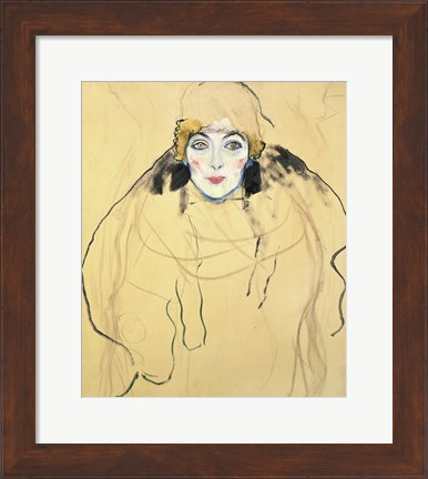 Framed Female Head, 1917-1918 Print