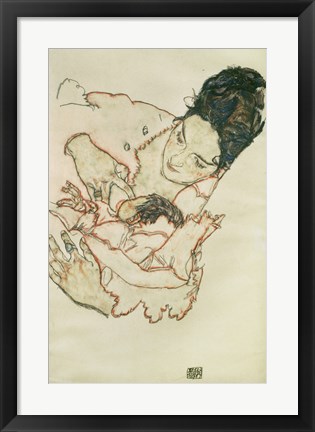 Framed Nursing Mother (Stephanie Gruenwald), 1917 Print