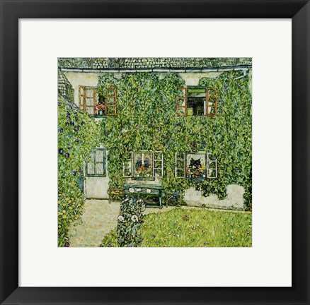 Framed Forsthaus In Weissenbach Am Attersee - Forestry House In Weissenbach On Attersee-Lake, 1912 Print