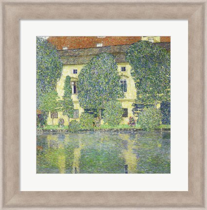 Framed Schloss Kammer Am Attersee Iii (Wasserschloss), 1910 Print