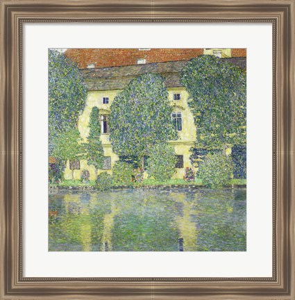 Framed Schloss Kammer Am Attersee Iii (Wasserschloss), 1910 Print