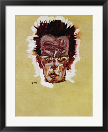 Framed Self-Portrait (Head), 1910 Print