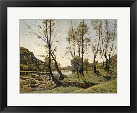 Framed Aumance Valley, 1875 Print