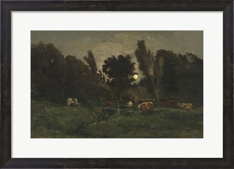 Framed Graveyard At Villerville (Calvados), 1875 Print