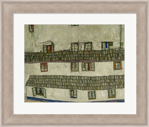 Framed Old Houses (Krumlov, Bohemia), 1917 Print