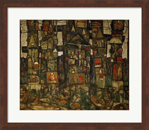 Framed Waldandacht (Shrines In The Wood), 1915 Print