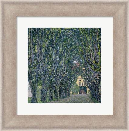 Framed Tree-Lined Road Leading To The Manor House At Kammer, 1912 Print