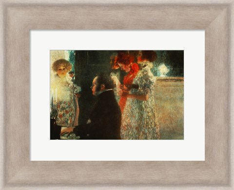 Framed Schubert At The Piano, 1899 Print