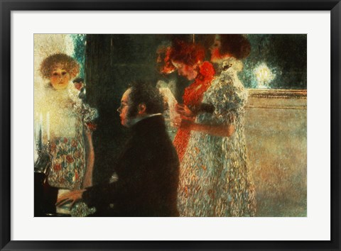 Framed Schubert At The Piano, 1899 Print