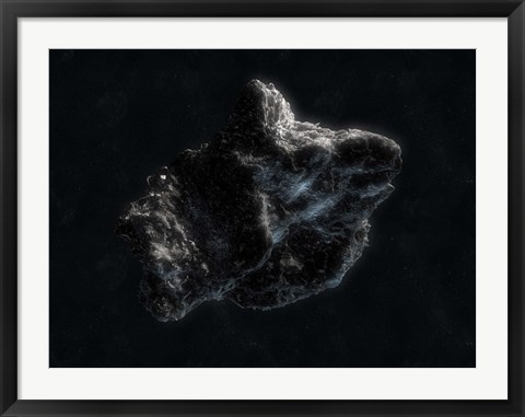 Framed Asteroid in Space Print