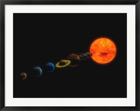 Framed Solar System Print