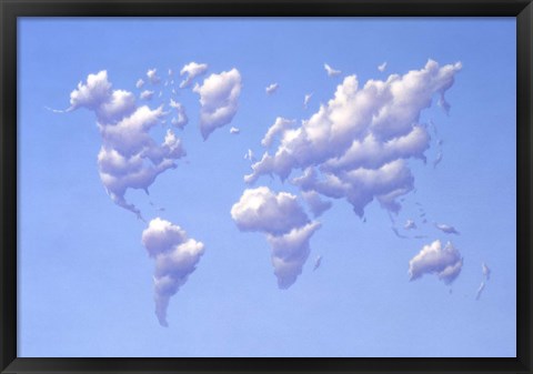 Framed Clouds Forming the Continents Print