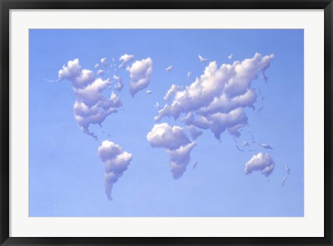 Framed Clouds Forming the Continents Print