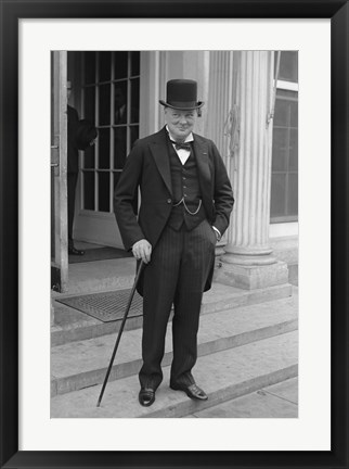 Framed Winston Churchill Print