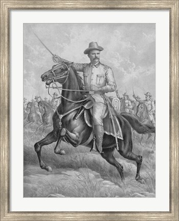 Framed Colonel Theodore Roosevelt Print