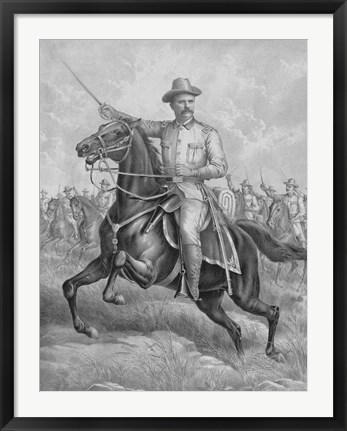 Framed Colonel Theodore Roosevelt Print