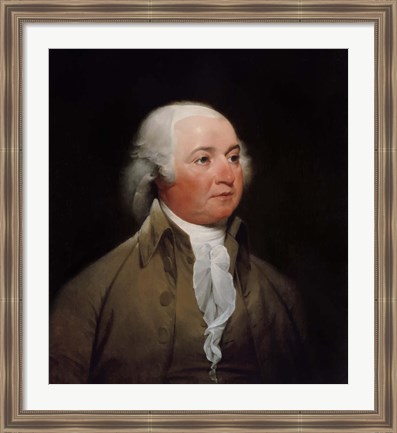 Framed President John Adams Print