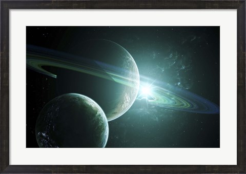 Framed Alien Moon Print