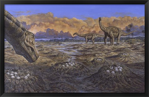 Framed Titanosaur Print