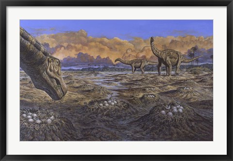 Framed Titanosaur Print