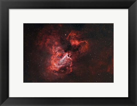 Framed M17, The Omega Nebula Print