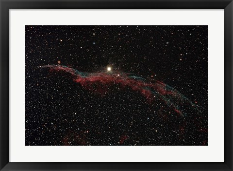 Framed NGC 6960, The Western Veil Nebula Print